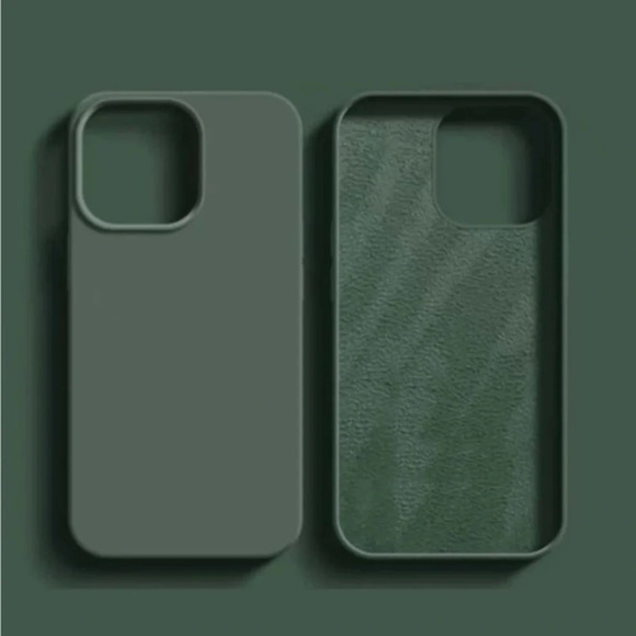 ⚠️Clearance💚iPhone 14/Pro/Pro Max Solid Dark Green Phone Case - Picture 2 of 7